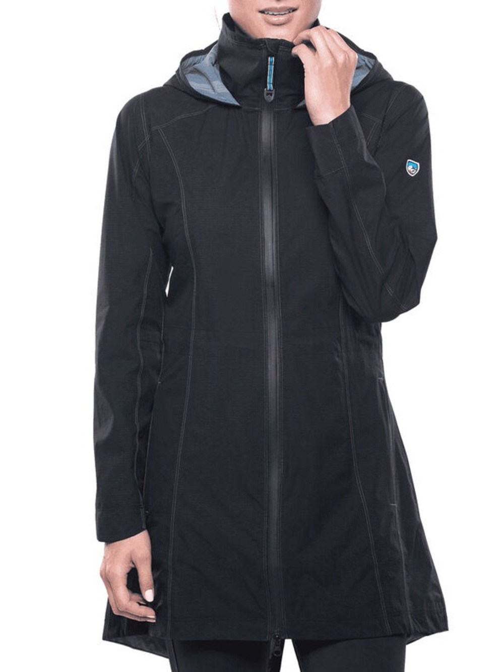 KÜHL Jetstream Trench Coat black outdoor hiking camping explore activewear M
